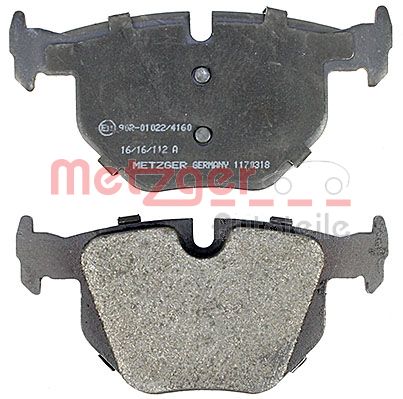 METZGER 1170318 Bremsbelagsatz, Scheibenbremse